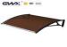 Brown Canopy Door Polycarbonate Awning Panels solid Sheet Corrugated
