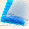 Blue Green White Polycarbonate Awning Panels Opal Brown PC Plastic Hollow Sheet