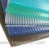 Opal Blue Green Hollow polycarbonate building panels / PC Plastic Sheet for Agricultural