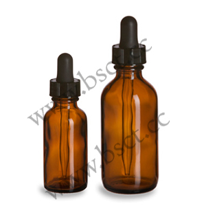 glass essential oil bottle