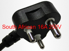 SABS power plug wire power cord