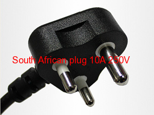 Specializing Black power plug wire of South African