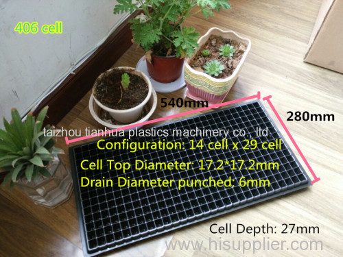 406 cell seedling trays in agriculture 540*280*27mm