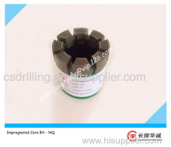 NQ Impregnated diamond core bit