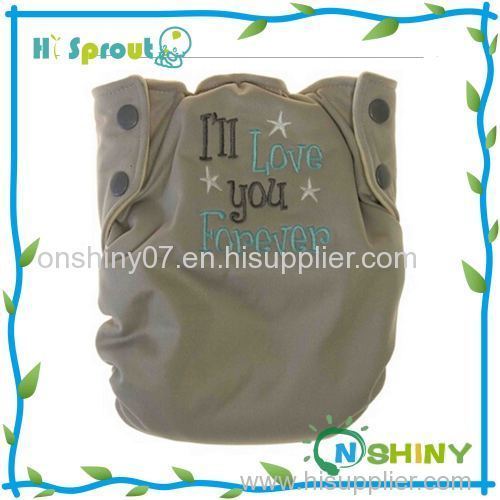 2014 most lovery embroider baby reusable embroidery diaper