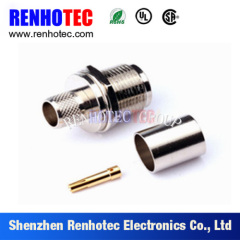 180 Degree N Type Female Clamp Connector