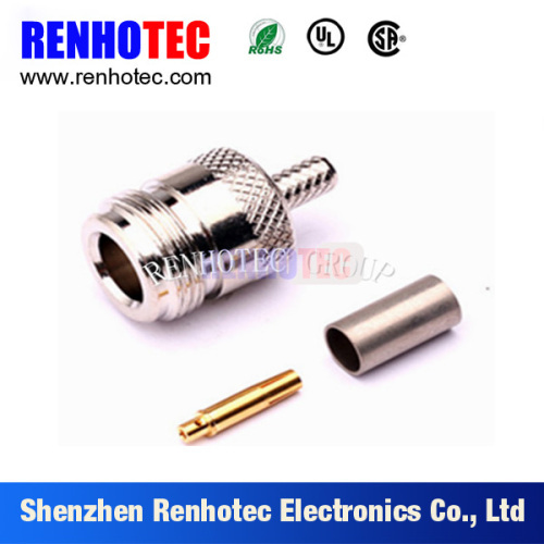 RF Straight Brass Connector N Female Connector