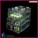 Beauty Cube Crystal Makupe Cosmetic Stands