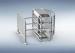 316 Stainless Steel Speedgate Turnstile Half Height Revolving Door With Railing