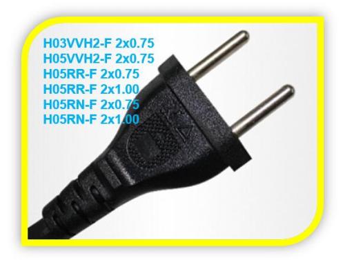 Brazil two   power plug  wire