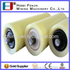 Engineering Plastic Belt Conveyor Nylon Idler For Coal Mining Equipment