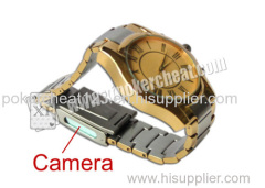 Golden Watch Camera For Poker Analyzer To Scan Bar - Codes Marking Poker In The Hand