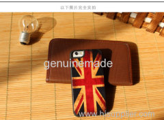 New design premium wood phone case solid phone protective cord back high quaility Iphone6/6P U.K. Flag