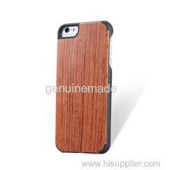 New design premium wood phone case solid phone protective cord back high quaility Iphone6/6P Rosewood
