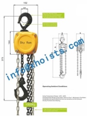 Hand operated hoist Mechanical hoist Manual hoist