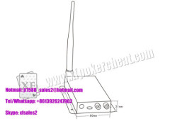 Casino Cheating Devices Silver 12 Channels 1.2Ghz 1800 Wireless Emitter and Receiver