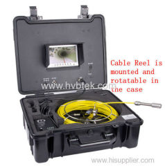 HVB Drain Sewer Camera to do Drain Inspection with 512 hz transmitter 20/30/40m push rod wheel cable