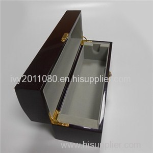 Hinged Lock Wood Wine Box