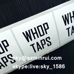 Self Destructive Waterproof Eggshell Sticker Graffiti Paper Label with Gloss Lamination