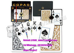 1546 Gambling Props Plastic COPAG Poker Cards With Regular Index Size