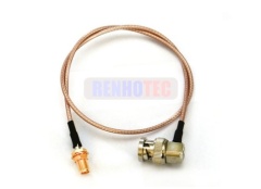 BNC Male Plug to 1.0/2.3 Female Jack Connector for Cable