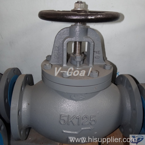 JIS Marine Cost Iron Globe Valve 5k 10k 16k