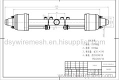 low bed axle Truck 13T low bed axle high quality low bed axle low bed axle for trailer best peice low bed axle