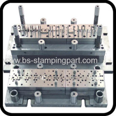 Mould of metal stamped PCB terminals