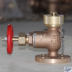 JIS Marine Bronze Globe Fire Hose valve 5k 16k