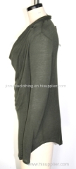 Cowl collar shirt (LADIES)