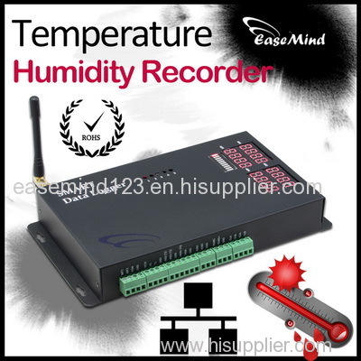 Wireless Temperature Humidity Ethernet Recorder