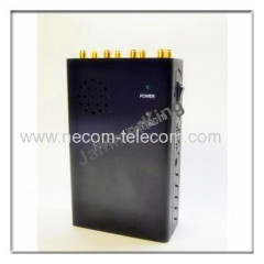 New Handheld 8 Bands 4G Jammer WiFi GPS Lojack Jammer with Car Charger GPS Jammer/Cell Signal Jammer /Cell Phone Jammer