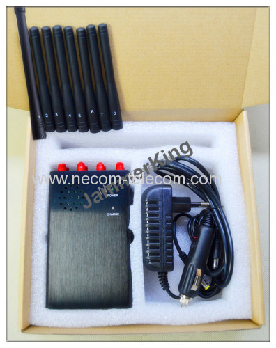 2015 Newest High Power 8-Channel Cellphone 2g 3G 4G GSM CDMA Signal Jammer