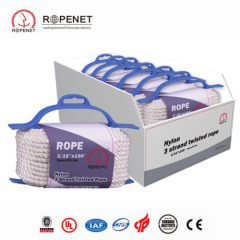 4mm 5mm 6mm 3 inch Polyamid Nylon Colored Braided Rope Price