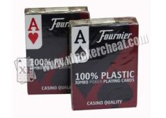 Gambling Red / Blue Spain Fournier Playing Cards With Invisible Ink