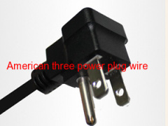 American three plug the power cord plug supplier