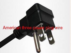 American three plug the power cord plug