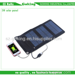 5W Portable Folding Solar Panel for Mobile Phones