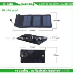 5W Portable Folding Solar Panel for Mobile Phones