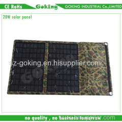 20W Portable Folding Solar Panels/Charge for Laptops/Mobile Phones