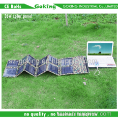 Foldable solar panel/ charger for mobile phone and laptop