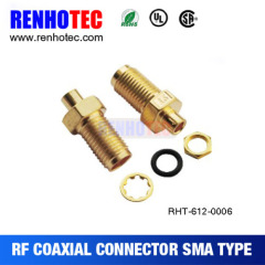 Waterproof SMA Jack Bulkhead Receptacle Connector