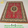 4x6ft red custom handmade Turkish design silk handmade rug