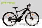 Matt Black Electric Mountain Bikes 27 Speed Battery Inside 26.50Kgs Disc Brake