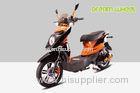 Pedal Assisted Electric Scooter Bicycle Orange 16" X 3.0 Tire Two Wheels 48V 250W Motor