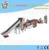 Screw Feeding Plastic Recycling Plants Equipments for PP / PE Film / Waste Weaving Bag