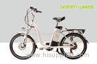 48V 500W 32 km/h City E Bike 24 Wheel Womens Cruiser Bicycles Blue / Silver / Red