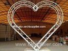 Pink / White Circular Wedding Truss Spigot Heart Shaped 4 - 6 parts
