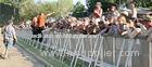 Line Array Prolyte Safety Barriers Crowd Control System Silver 30kg For Outdoor Catwalk Show