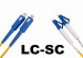 Single mode LC-SC(PC/UPC) patch cord(duplex)